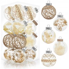 20 Pack Farmhouse Christmas Ornaments